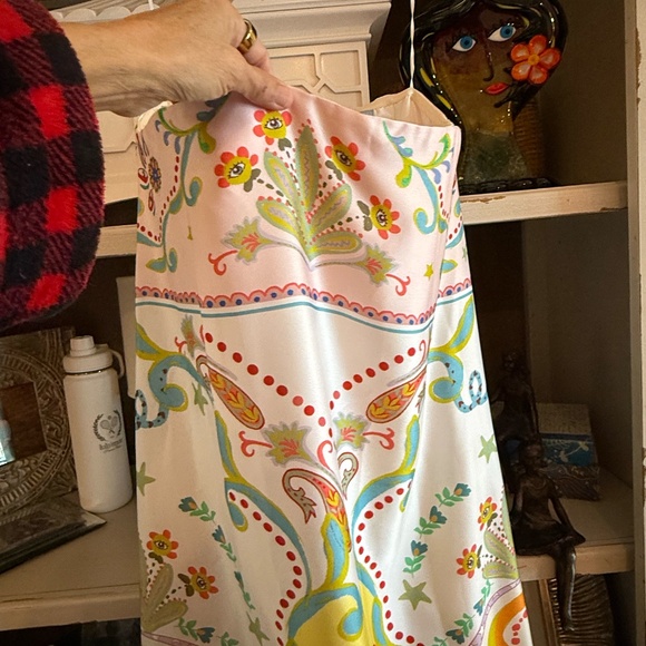 Antonio Melani Lucia Printed Satin Strapless Dress nwt sz 6 - Picture 7 of 7